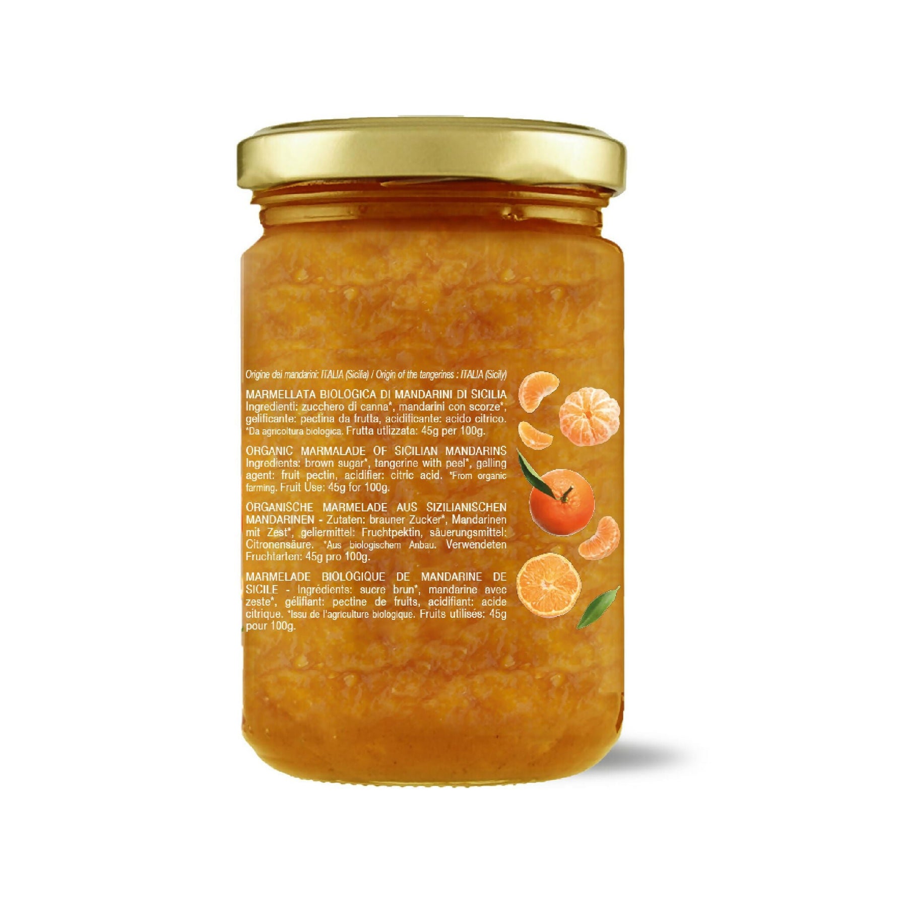 Marmellata di mandarini bio 360g - Terramia