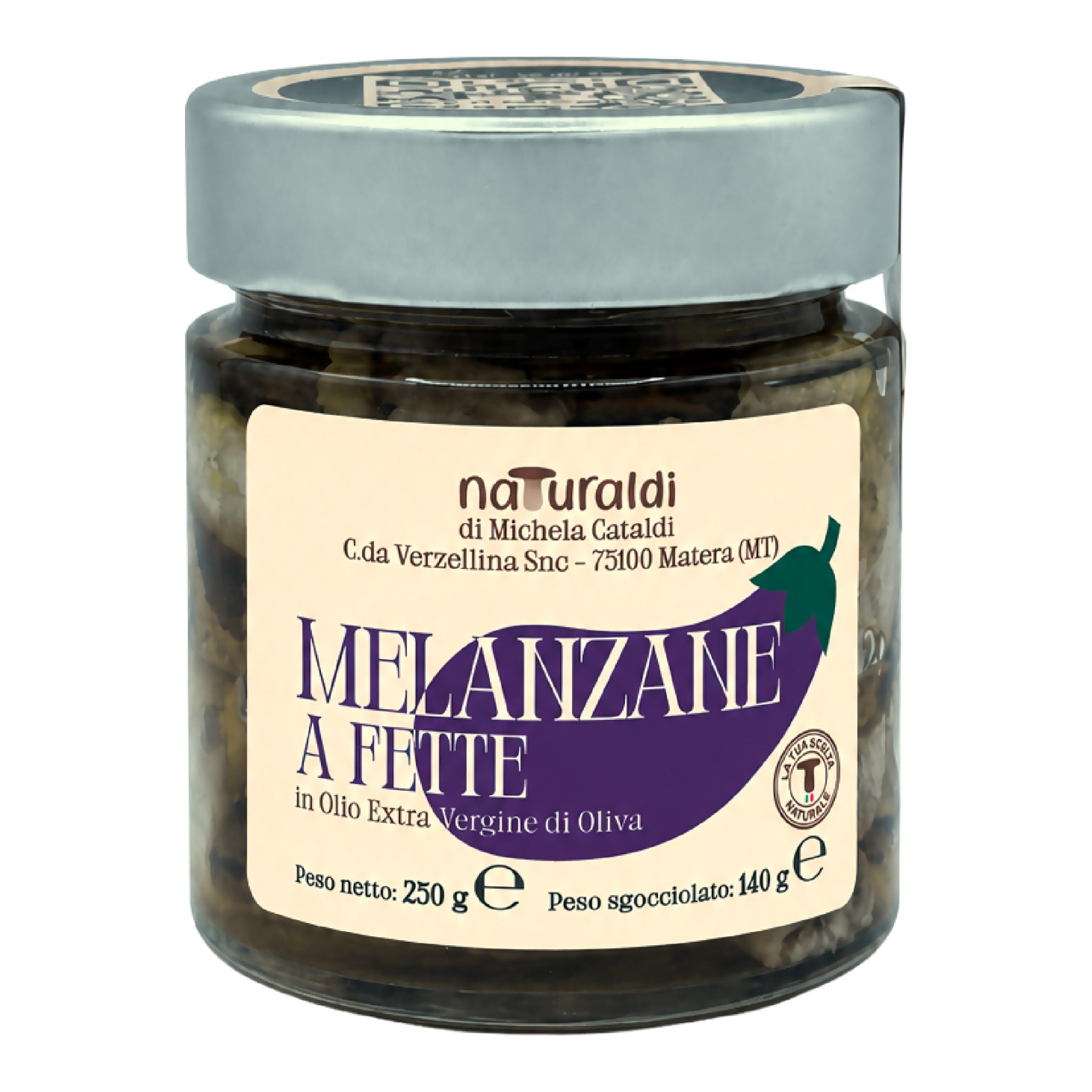 Melanzane a fette sott'olio 250 g Naturaldi - Terramia