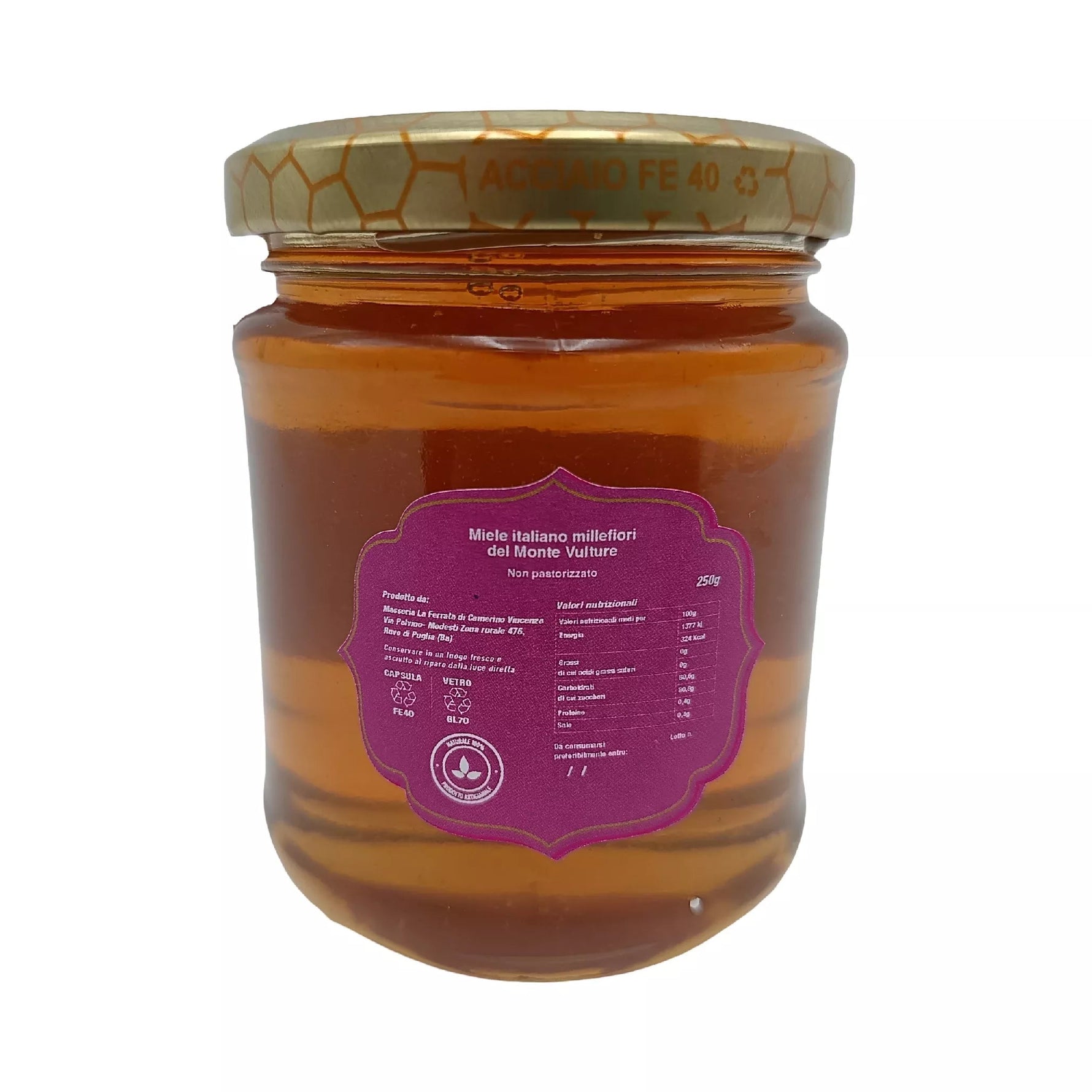 Miele italiano millefiori del Monte Vulture – Masseria La Ferrata - Terramia