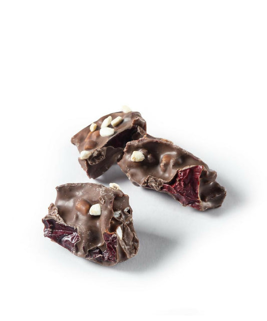 Peperone di Senise IGP Ricoperto di Cioccolato al Latte e Riso Soffiato – 80g