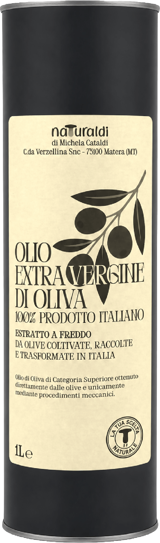 Olio extra vergine di oliva 1L Naturaldi - Terramia
