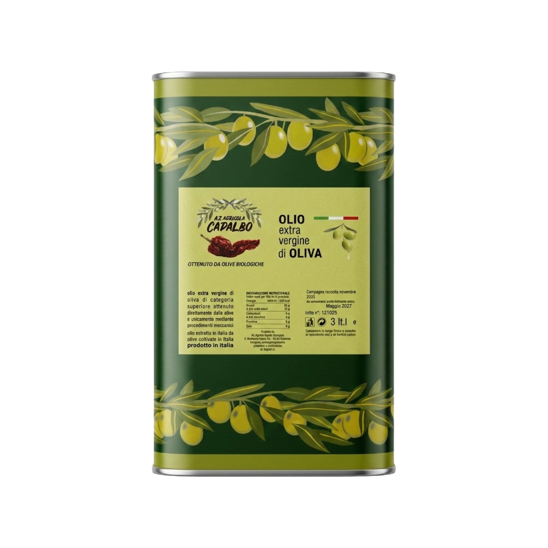 Olio extra vergine d'oliva Azienda Agricola Capalbo 0,75lt - Terramia