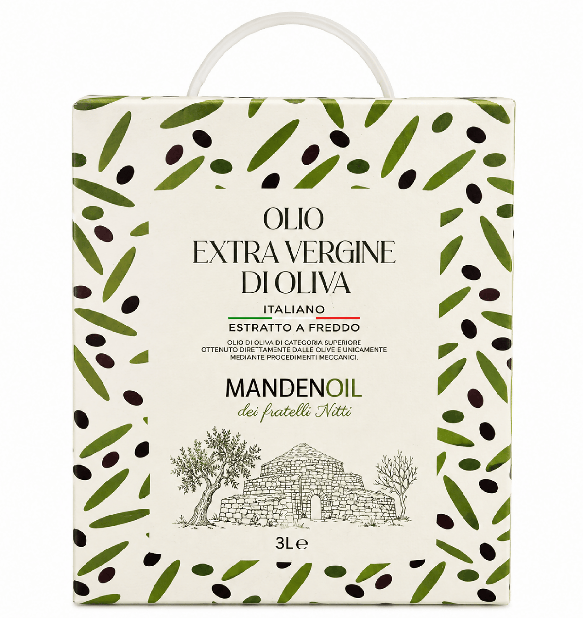 Olio Extravergine di Oliva 100% Coratina in Bag in Box - Puglia - Terramia