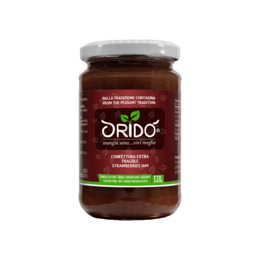 Oridò confettura extra di fragole 320 grammi - Terramia