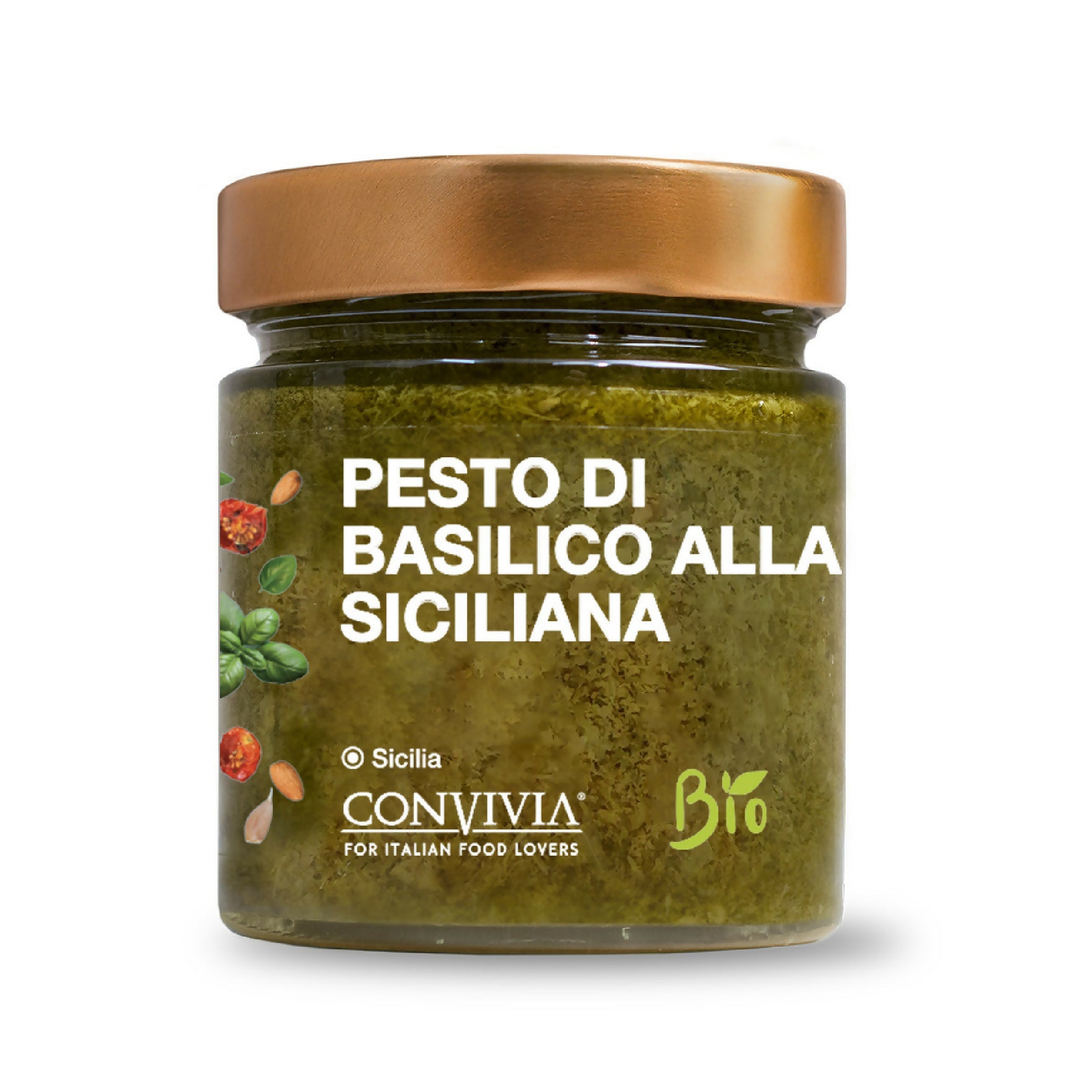 Pesto di basilico alla siciliana bio 190g - Terramia