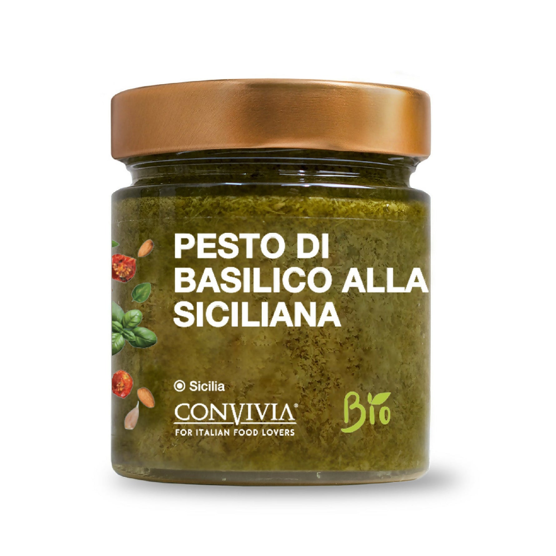 Pesto di basilico alla siciliana bio 190g - Terramia