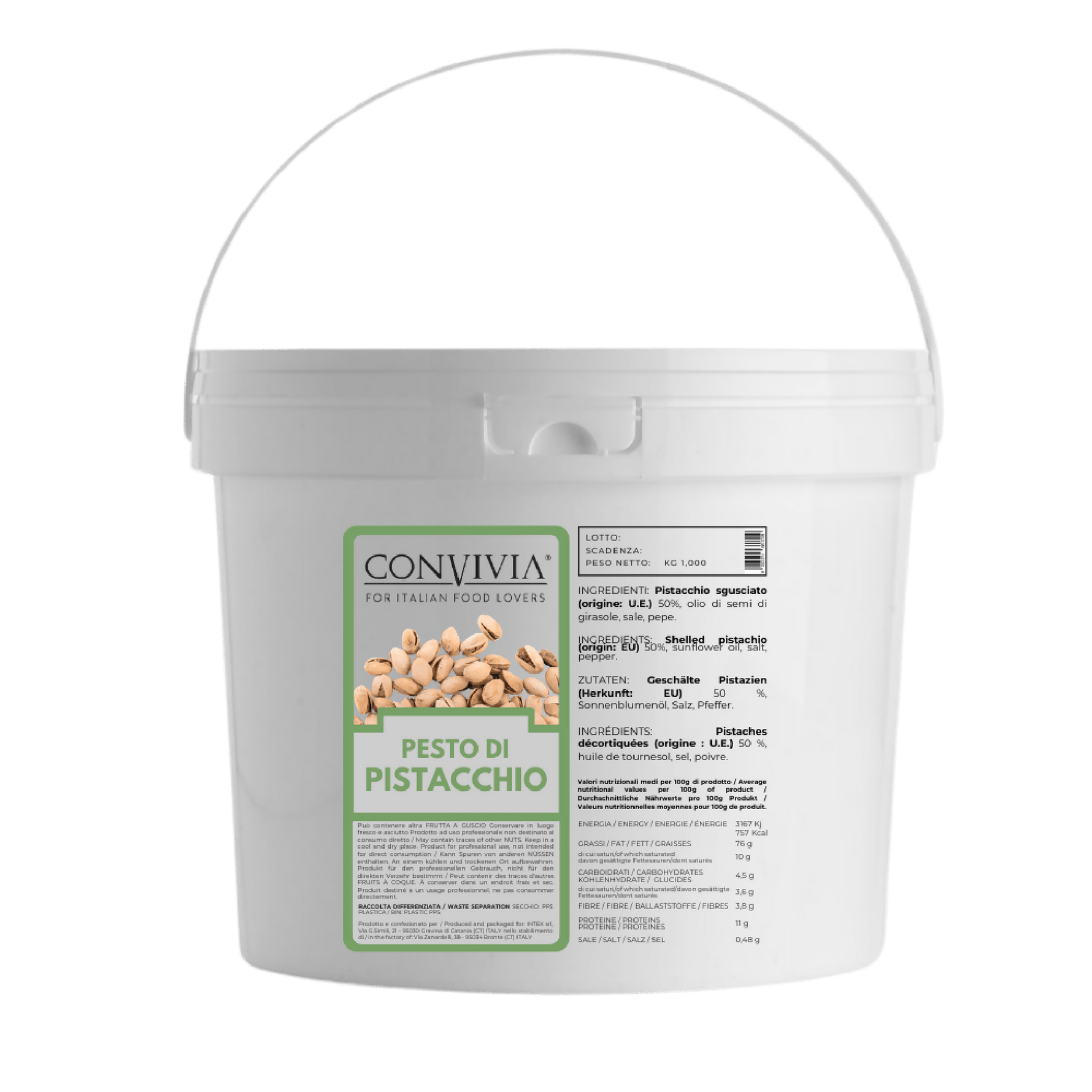 Pesto di Pistacchio 50% 1kg - Terramia