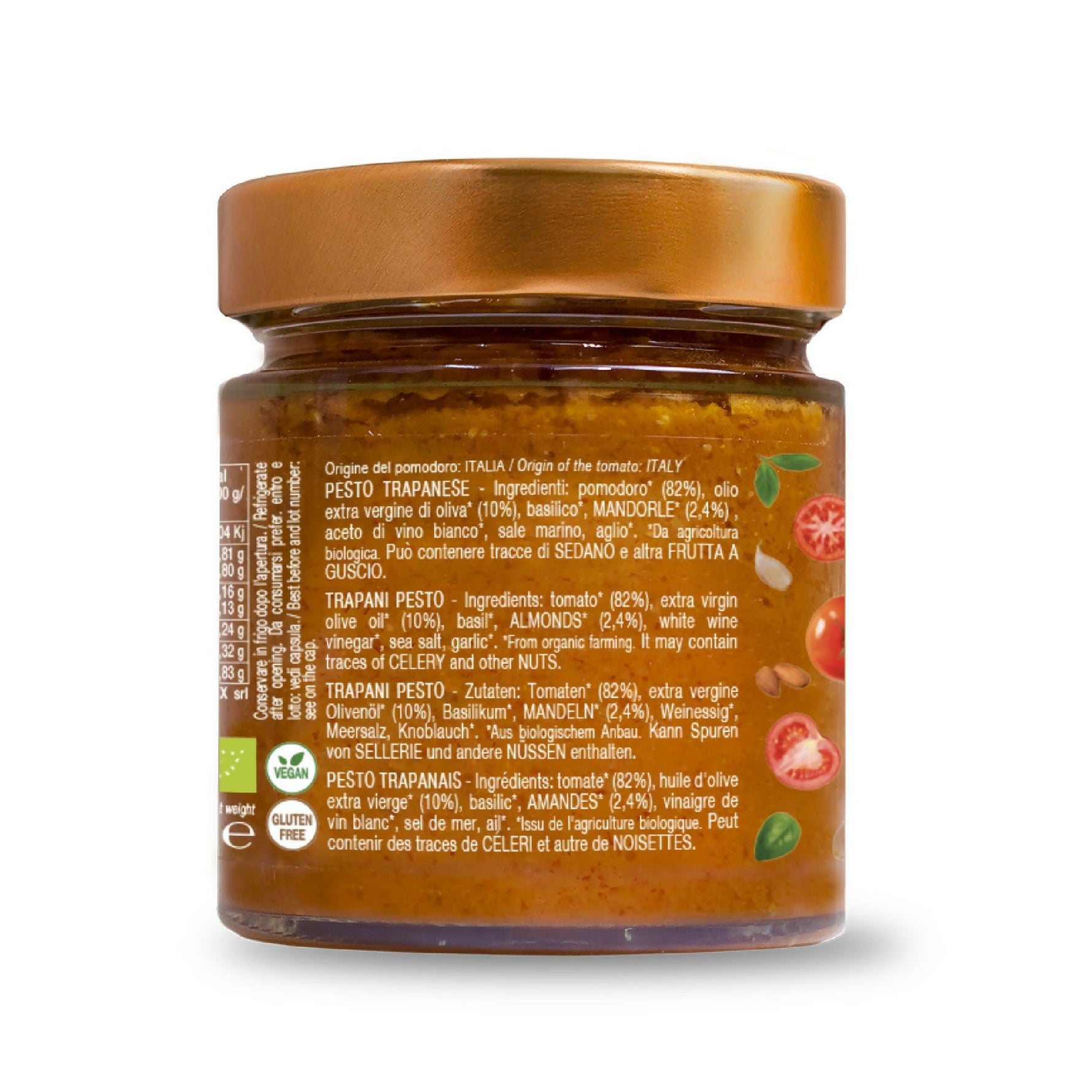 Pesto trapanese bio 190g - Terramia