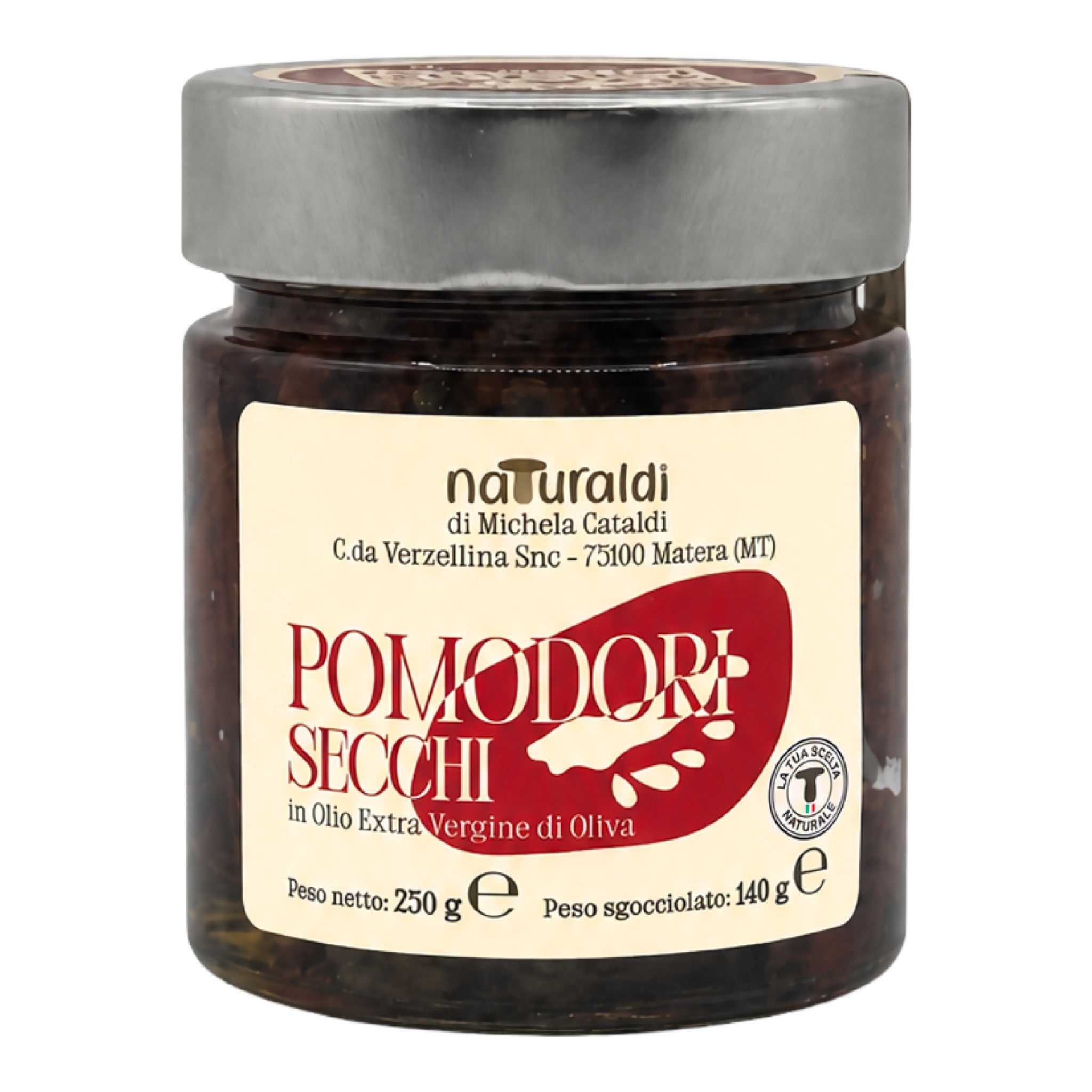 Pomodori secchi sott'olio 250 g Naturaldi - Terramia