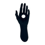 Portabottiglie vino a forma di mano in resina nera - 29x21 cm - Elegante e resistente, mantiene la tua bottiglia in equilibrio perfetto - Terramia