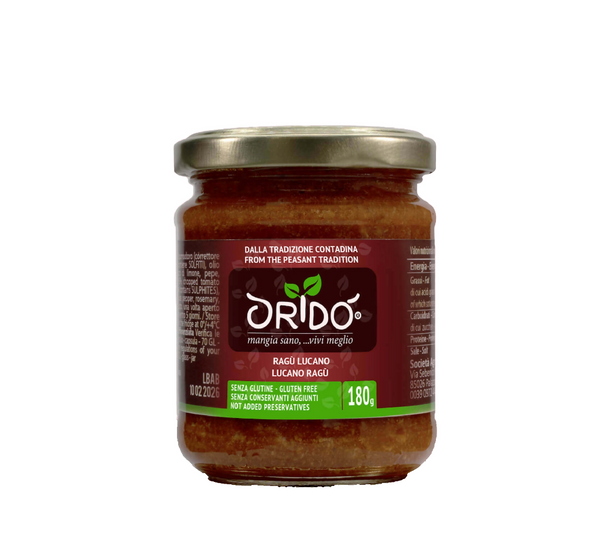 Oridò ragù sausage and porcini mushrooms 180 gr 