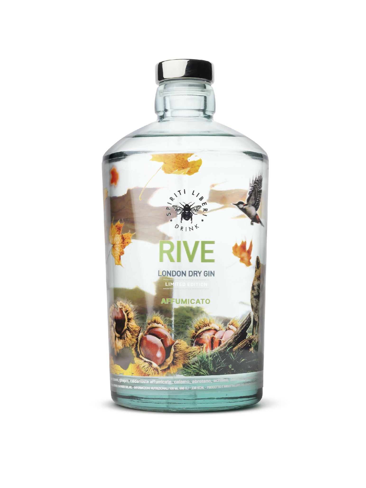 Rive Limited Edition 70 cl Spiriti Liberi – London Dry Gin Artigianale del Veneto - Terramia