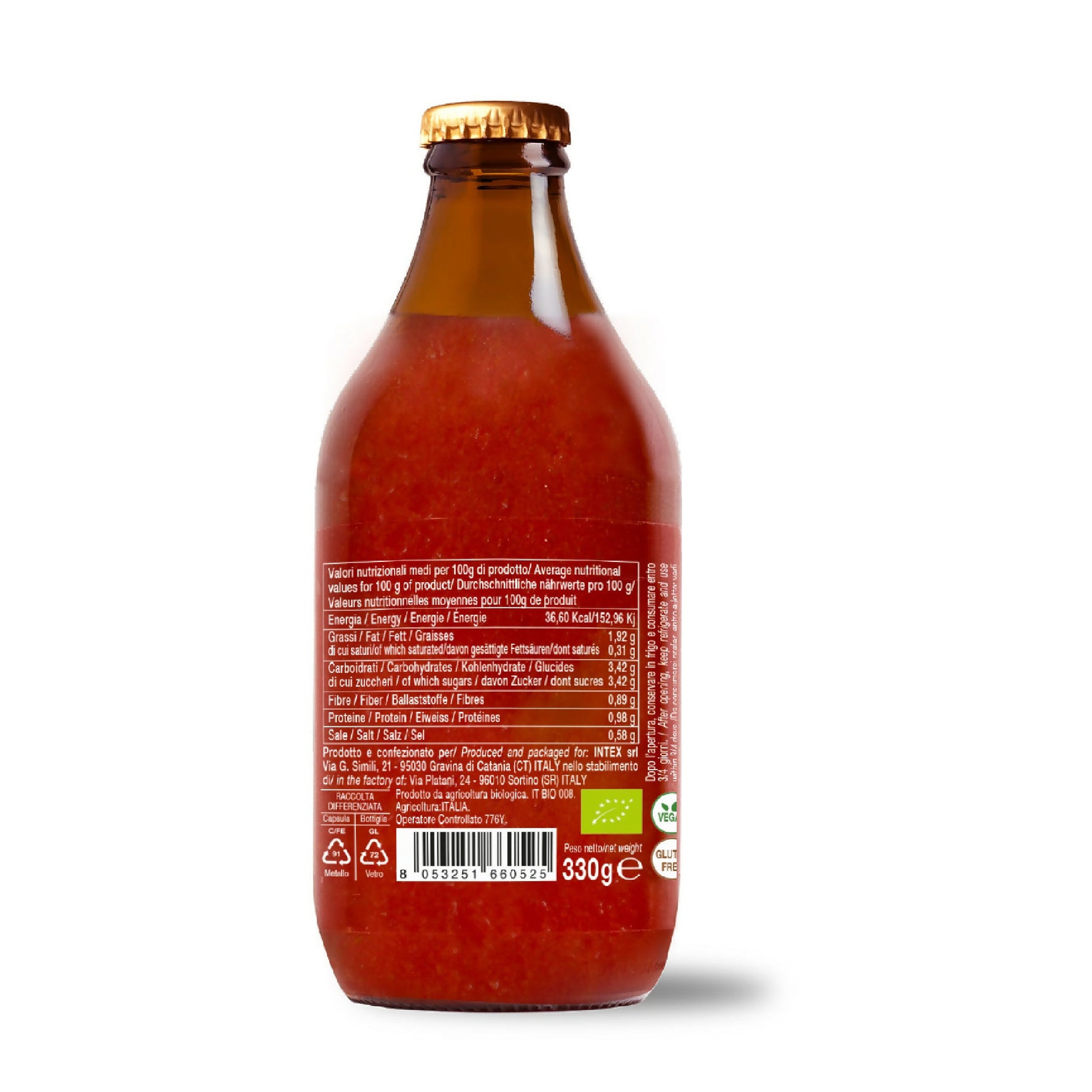 Salsa pronta di pomodoro ciliegino biologico 330g - Terramia