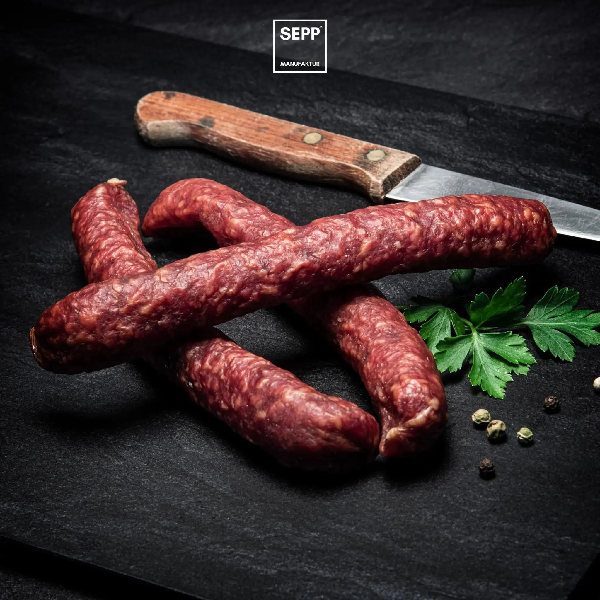 SEPP' Salsicce affumicate di capriolo e maiale (3 pezzi) - Terramia