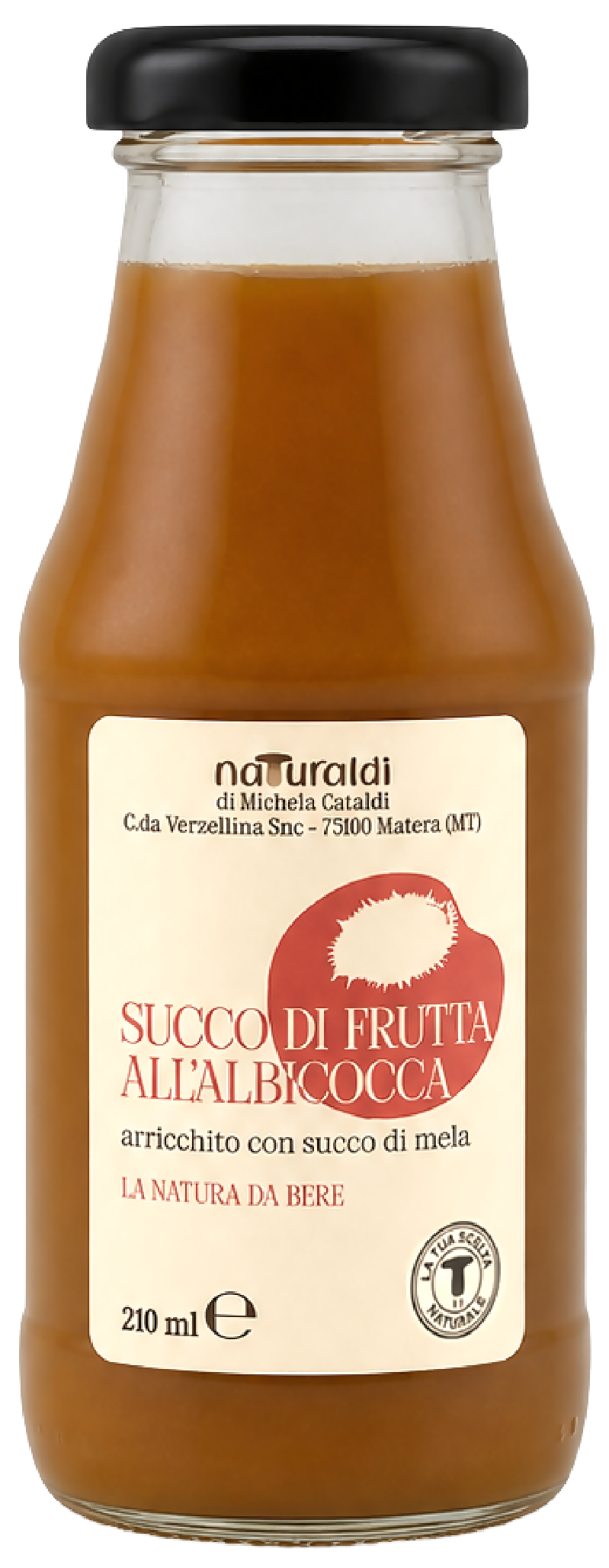 Succo di frutta all'Albicocca arricchito con succo di mela 210 ml Naturaldi - Terramia