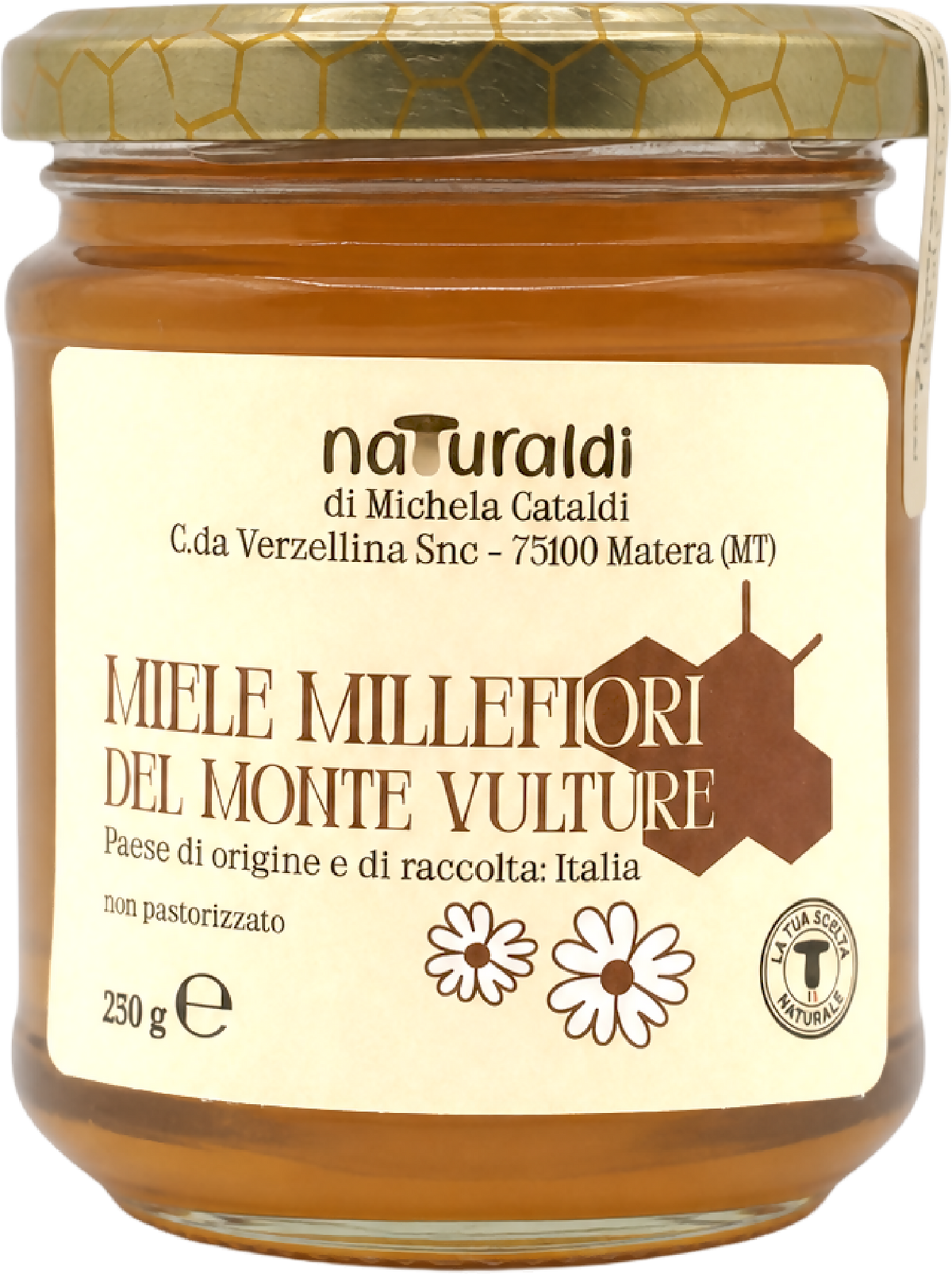 Miele Millefiori del Monte Vulture 250 g Naturaldi