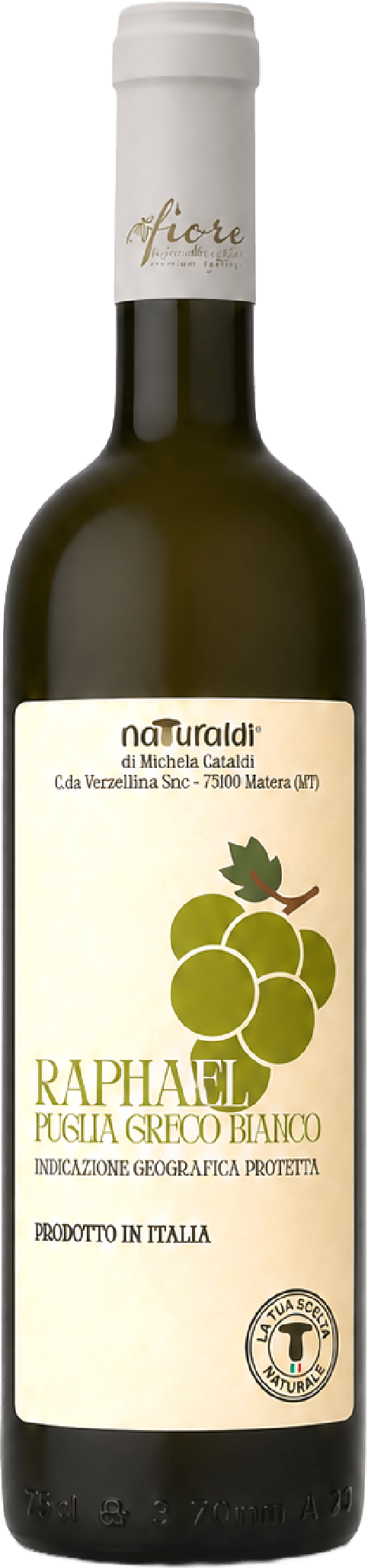 Vino Raphael Puglia Greco Bianco IGP 75 cl Naturaldi - Terramia