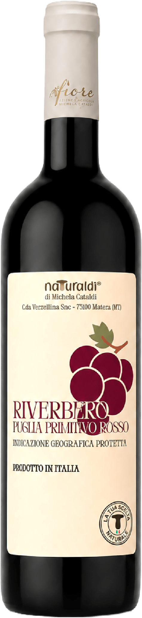 Vino Riverbero Puglia Primitivo Rosso IGP 75 cl Naturaldi - Terramia