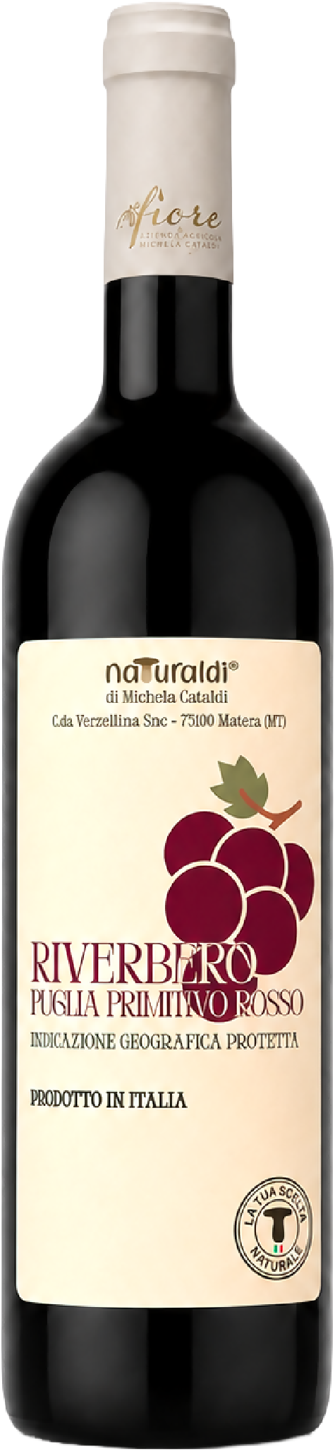 Vino Riverbero Puglia Primitivo Rosso IGP 75 cl Naturaldi